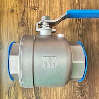 شیر گازی ۳ اینچ ۱۰۰۰ وگ یک تکه ۳۱۶ دنده  TCI